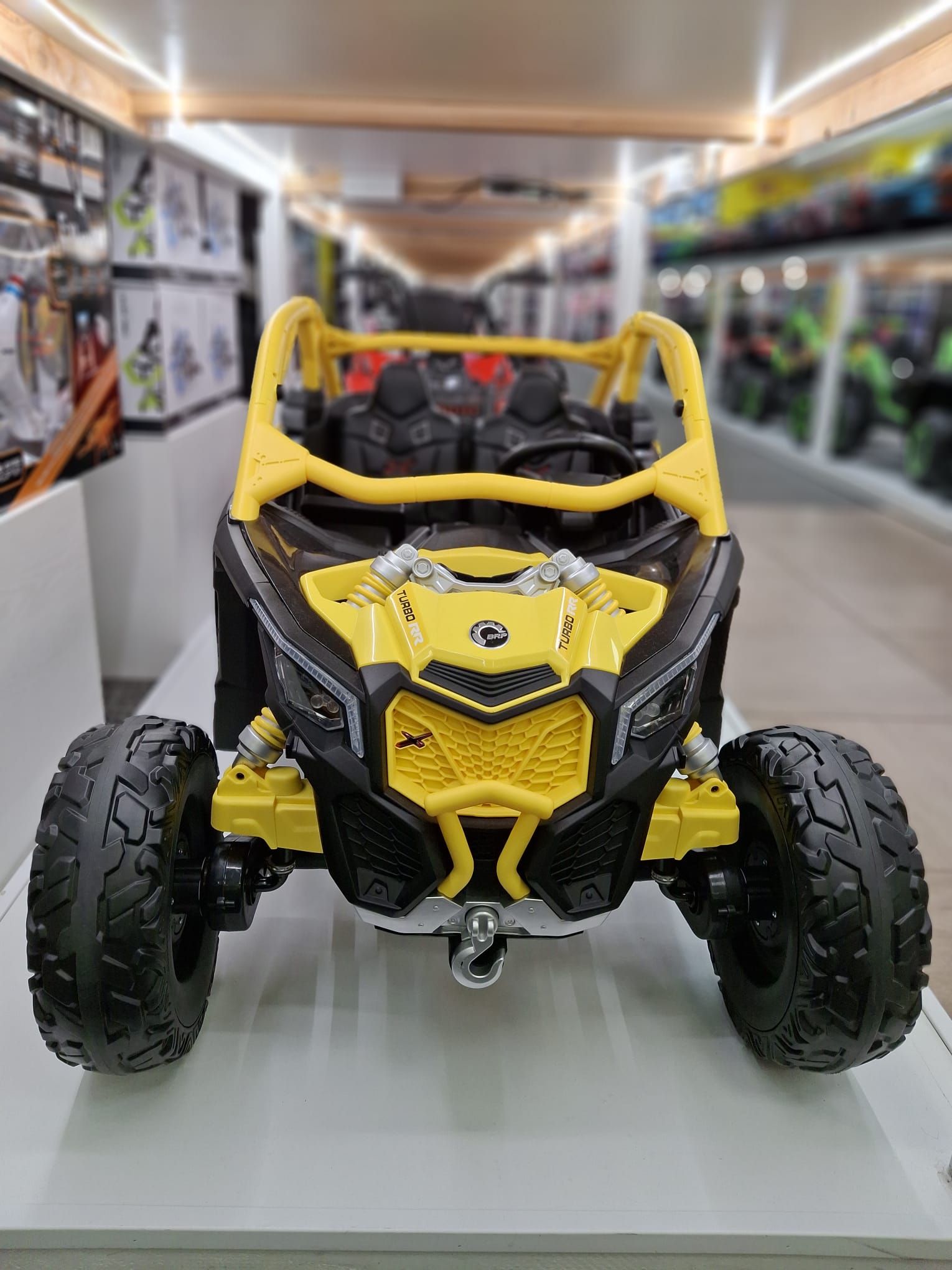 Can-Am Maverick 12V Kids Ride-On UTV with Remote Control – Turbo Off-Road Edition