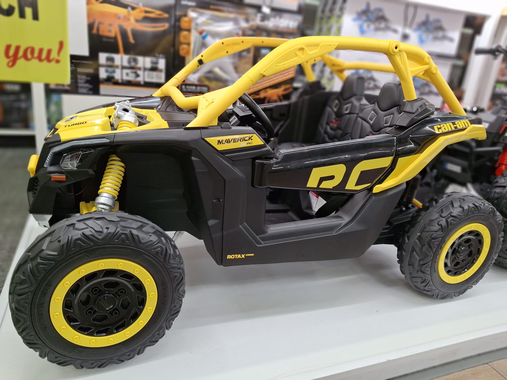 Can-Am Maverick 12V Kids Ride-On UTV with Remote Control – Turbo Off-Road Edition