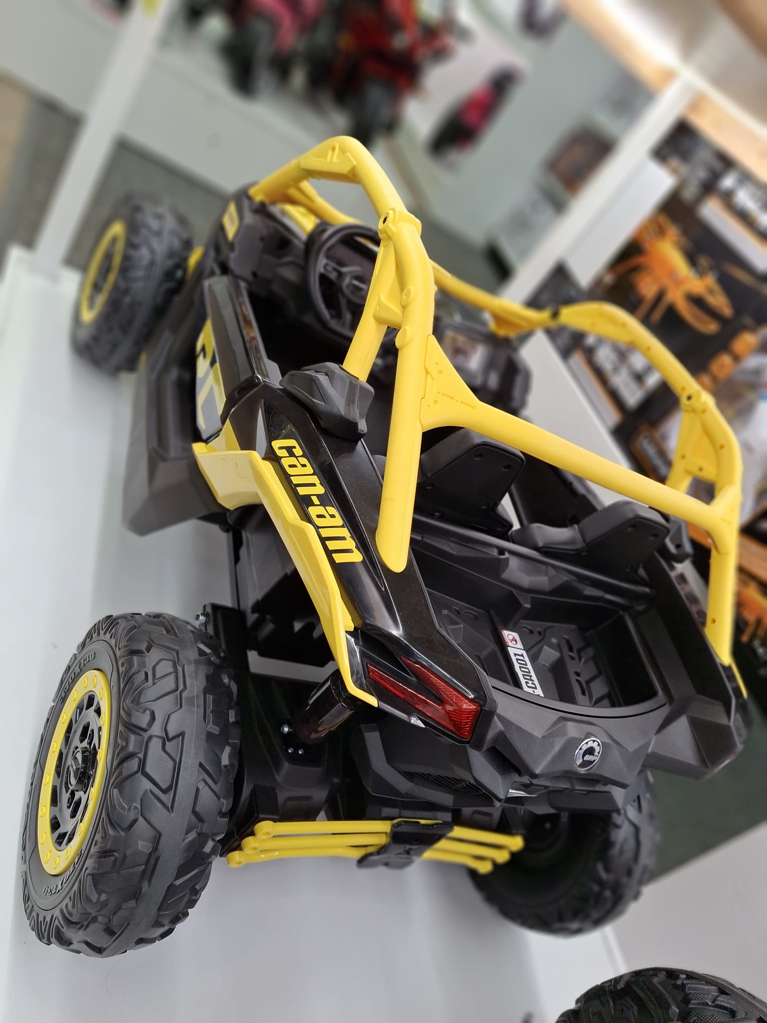 Can-Am Maverick 12V Kids Ride-On UTV with Remote Control – Turbo Off-Road Edition